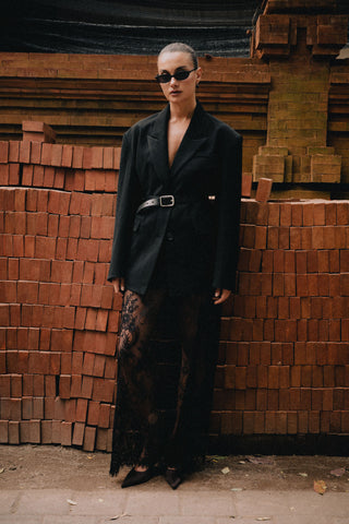 Shiloh Lace Maxi Skirt - Black