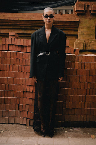 Shiloh Lace Maxi Skirt - Black