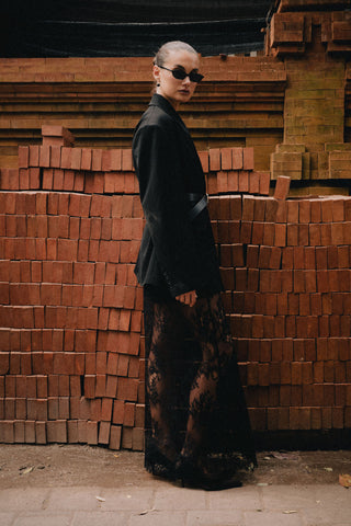 Shiloh Lace Maxi Skirt - Black