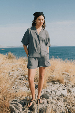 Monty Linen Shirt - Boulevard