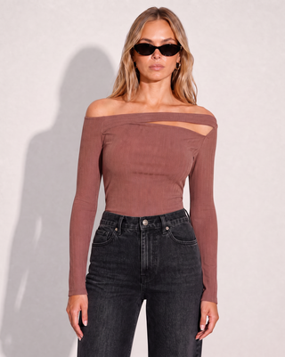 Bailey LS Top - Mocha Mouse