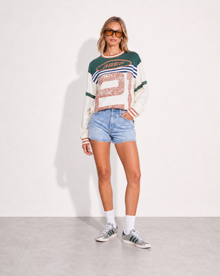 Asha LS Tee - Chalk Mutli