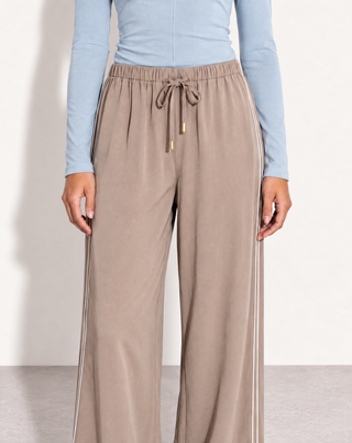 Annabelle Cupro Pant - Light Mocha