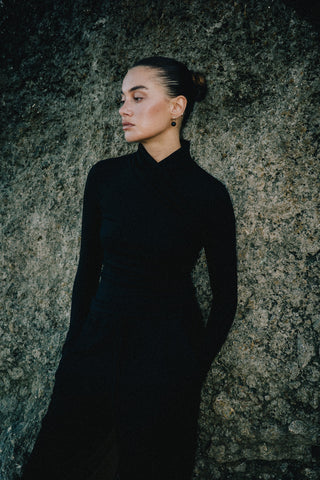 Jewel Longsleeve Top - Black