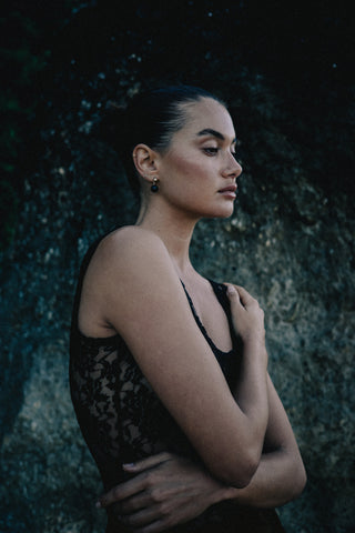 Mariah Lace Bodysuit - Black