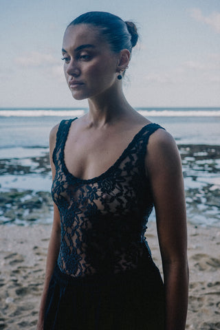 Mariah Lace Bodysuit - Black