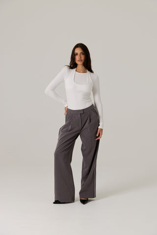 Maia Tailored Pant - Iron