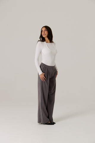 Maia Tailored Pant - Iron