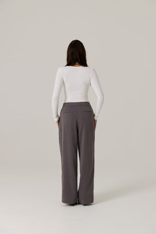 Gia Double Layer Top - White