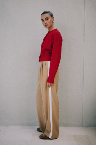 Emma Knit Cardigan - Red