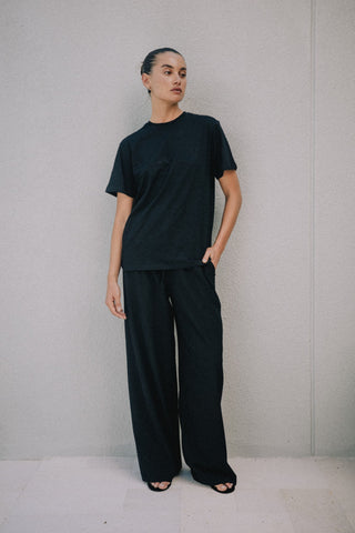 Miley Relaxed Tee - Black