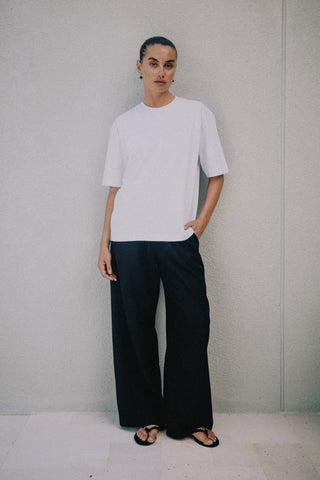 Ella Boyfriend Tee - White