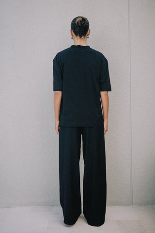 Ella Boyfriend Tee - Black