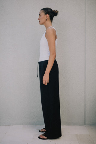 Mia Ribbed Tank - White