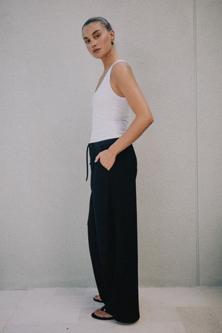 Mia Ribbed Tank - White