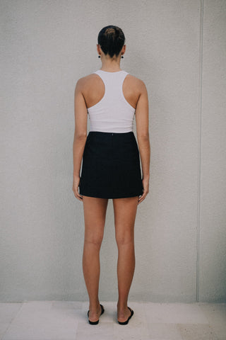 Valerie Ribbed Tank - White