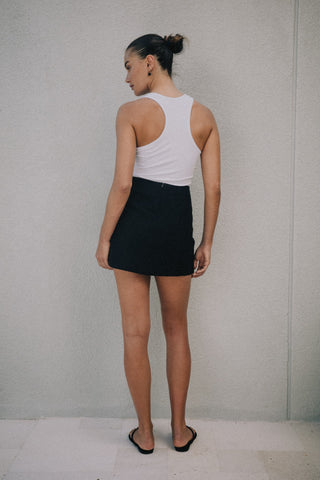 Valerie Ribbed Tank - White