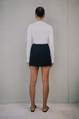 Nia Longsleeve Top - White