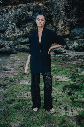 Shiloh Lace Pant - Black