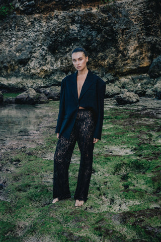 Shiloh Lace Pant - Black
