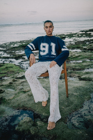 Shiloh Lace Pant - White