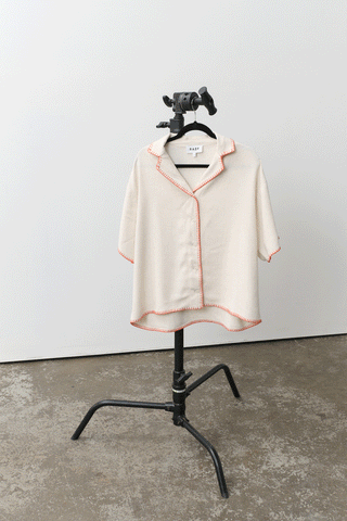 Monty Linen Shirt - Natural/Mango