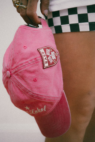 Kaia Graphic Cap - Washed Pink