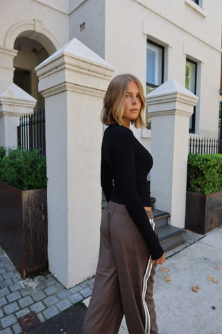 Josie Wide Leg Trouser - Yarn Dyed Check