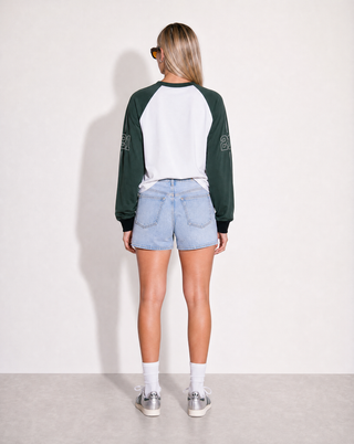 Lou Oversized Raglan - White
