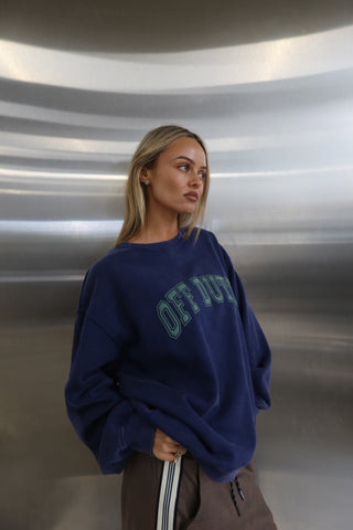 Maci Relaxed Sweater - Classic Blue