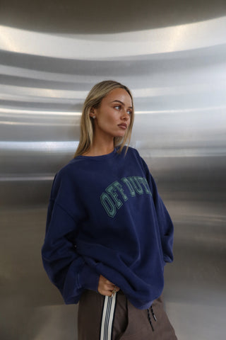 Maci Relaxed Sweater - Classic Blue