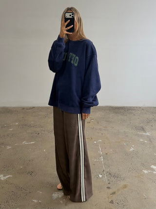 Josie Wide Leg Trouser - Yarn Dyed Check