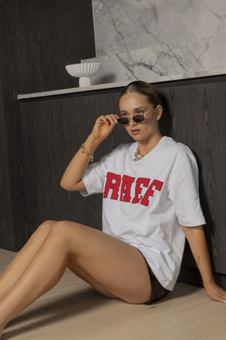 RAEF Boyfriend Tee - White