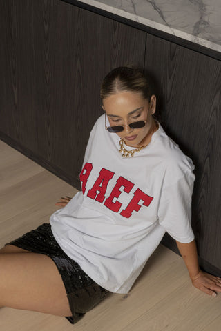 RAEF Boyfriend Tee - White