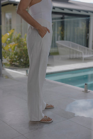Chilli Textured Pant - Natural