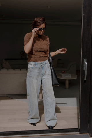 Amie Shaggy Knit - Coco