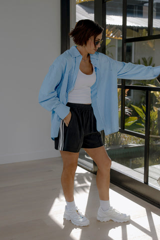 Robbie Striped Short - Black / White