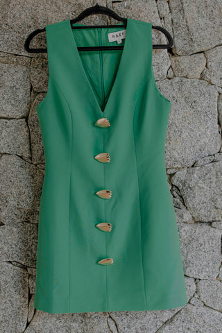 Lottie Mini Dress - Apple Green