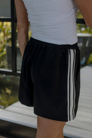 Robbie Striped Short - Black / White