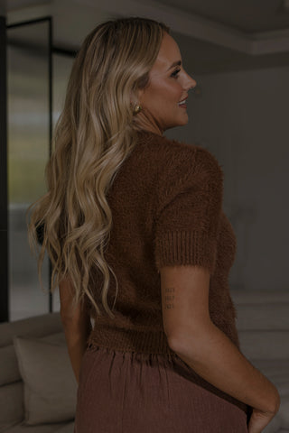 Amie Shaggy Knit - Coco