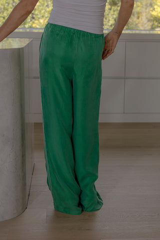 Annabelle Cupro Pant - Apple Green