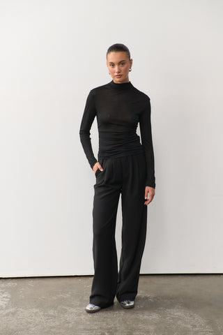 Olivia Wide Leg Pant - Black