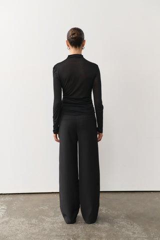 Olivia Wide Leg Pant - Black