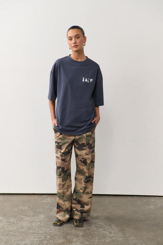 Blurred Raef Tee - Washed Black