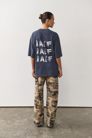Blurred Raef Tee - Washed Black