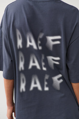 Blurred Raef Tee - Washed Black