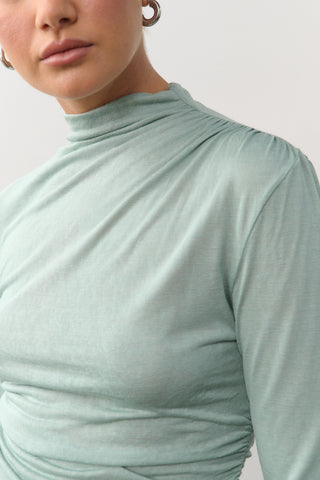 Monica Longsleeve Top - Seafoam