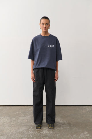 Blurred Raef Tee - Washed Black