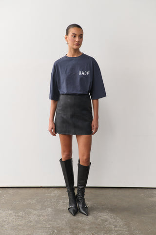 Blurred Raef Tee - Washed Black