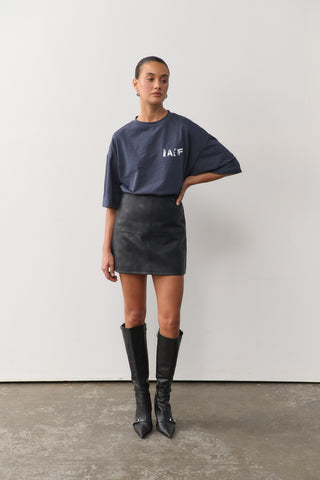 Blurred Raef Tee - Washed Black